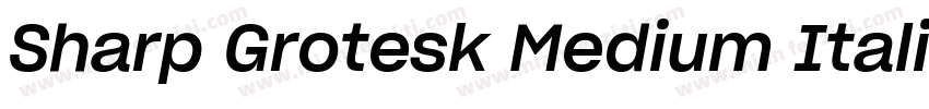 Sharp Grotesk Medium Italic 20 Regu字体转换